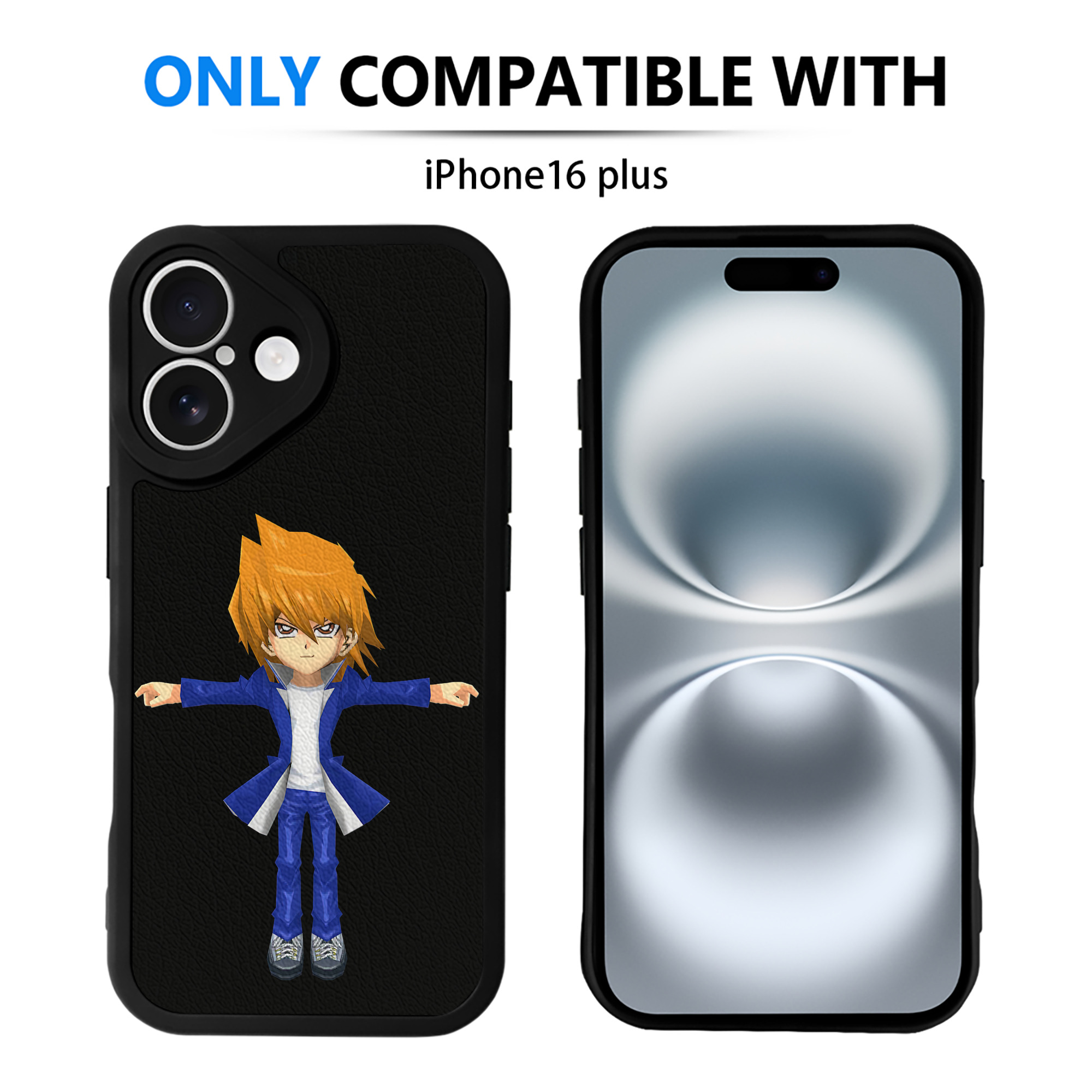 遊☆戯☆王 Yu-Gi-Oh! 【iPhone 16シリーズ対応】シリコンスマホケース（レザー調） 材質：シリコン
